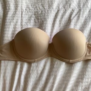 PINK strapless push-up bra